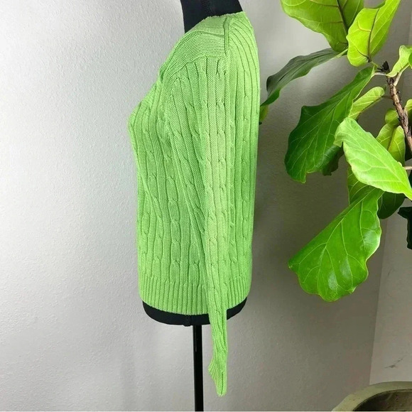 Brooks Brothers Women’s Cable Crewneck Sweater world's finest Supima Cotton - Picture 9 of 11